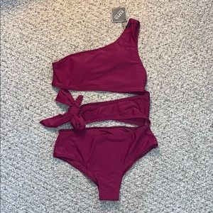 Super sexy plum one piece!!